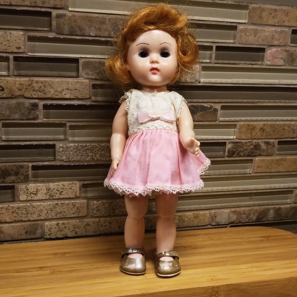 BLONDE BANGS UNDRESSED GINNY 1950s doll